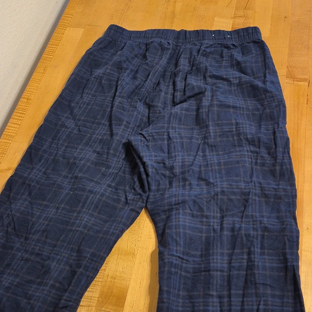 Goodfellow & Co 100% Cotton Blue Plaid Pajama Pants
